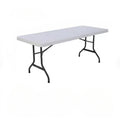 6 Foot Folding Table Set of 8 Q325912