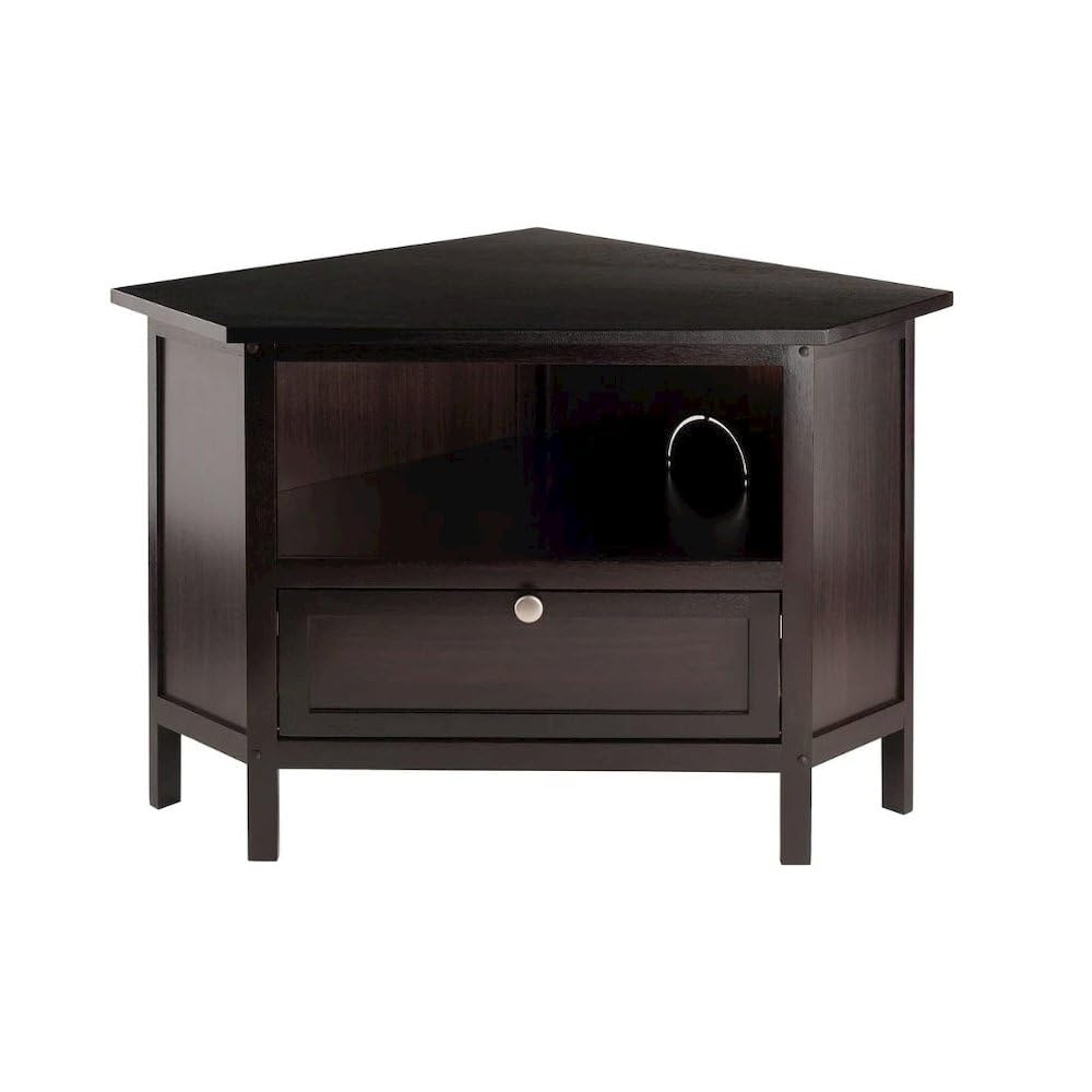 Solid Wood Corner TV Stand with Storage G84943