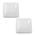White 14" x 14" RV Roof Vent Cover 2pcs S15343