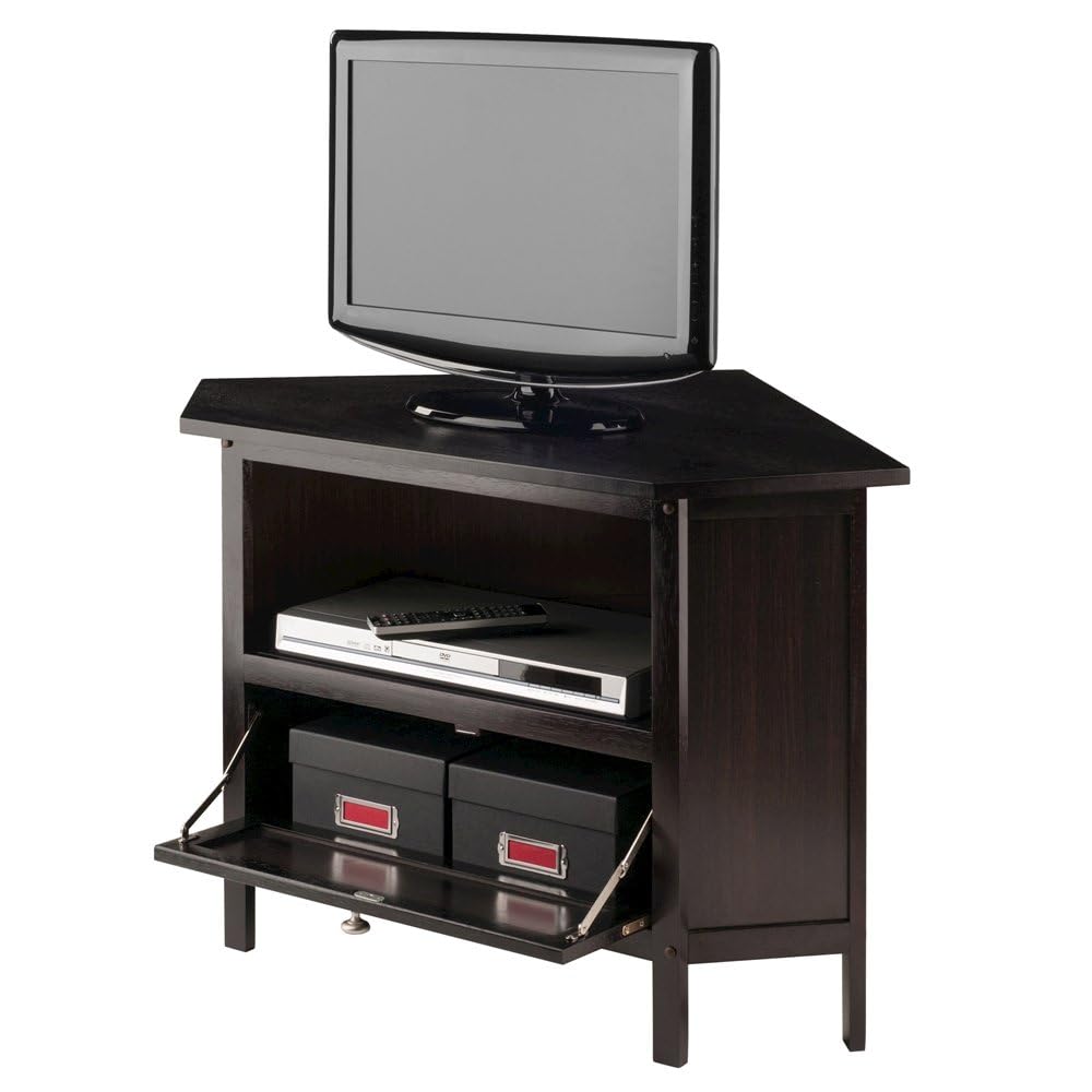 Solid Wood Corner TV Stand with Storage G84943