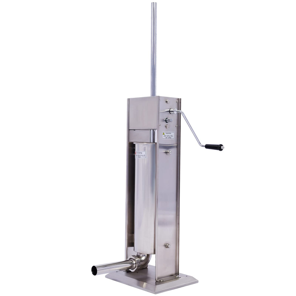 Stainless Steel 15LB Vertical Sausage Stuffer with 4 Stuffing Tubes S947385