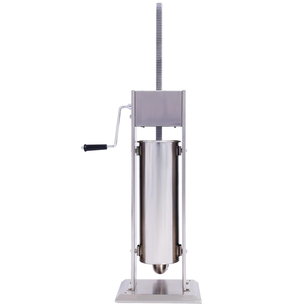 Stainless Steel 15LB Vertical Sausage Stuffer with 4 Stuffing Tubes S947385