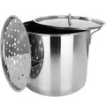 40QT Stainless Steel Stock Pot with Lid V8586