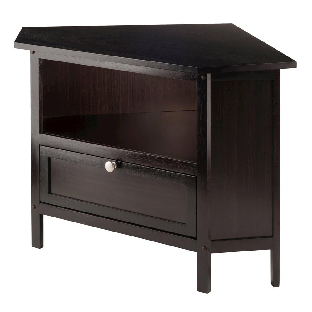Solid Wood Corner TV Stand with Storage G84943