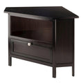 Solid Wood Corner TV Stand with Storage G84943