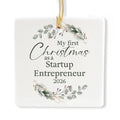 Ceramic 3-inch Square Ornament S138