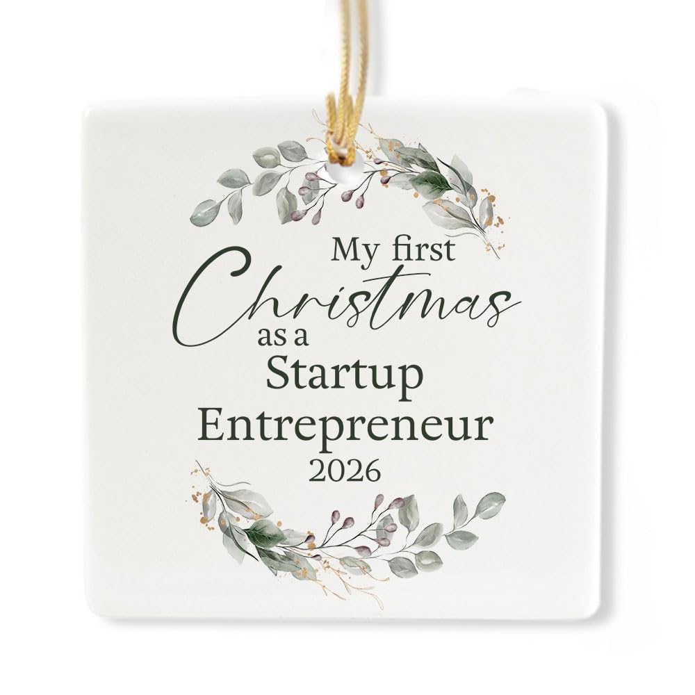 Ceramic 3-inch Square Ornament S138