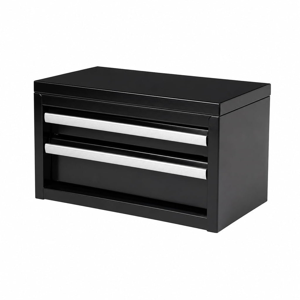Mini 2-Drawer Steel Tool Box Black L132207