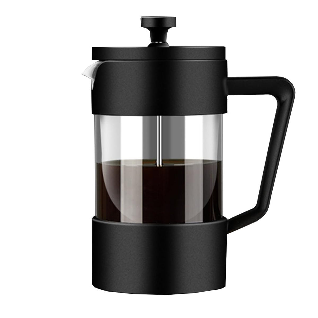French Press Coffee Maker with 3-level Filter System, Stainless Steel, Borosilicate Glass, 1000ml I6870