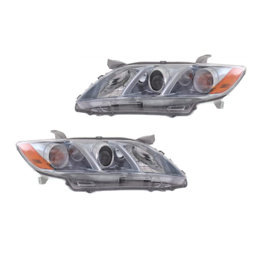 Toyota Camry 2007 2008 2009 Headlight Assembly Driver and Passenger Side Pair G2205