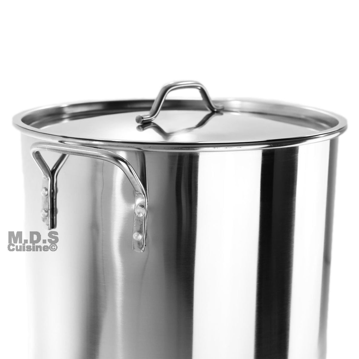 40QT Stainless Steel Stock Pot with Lid V8586