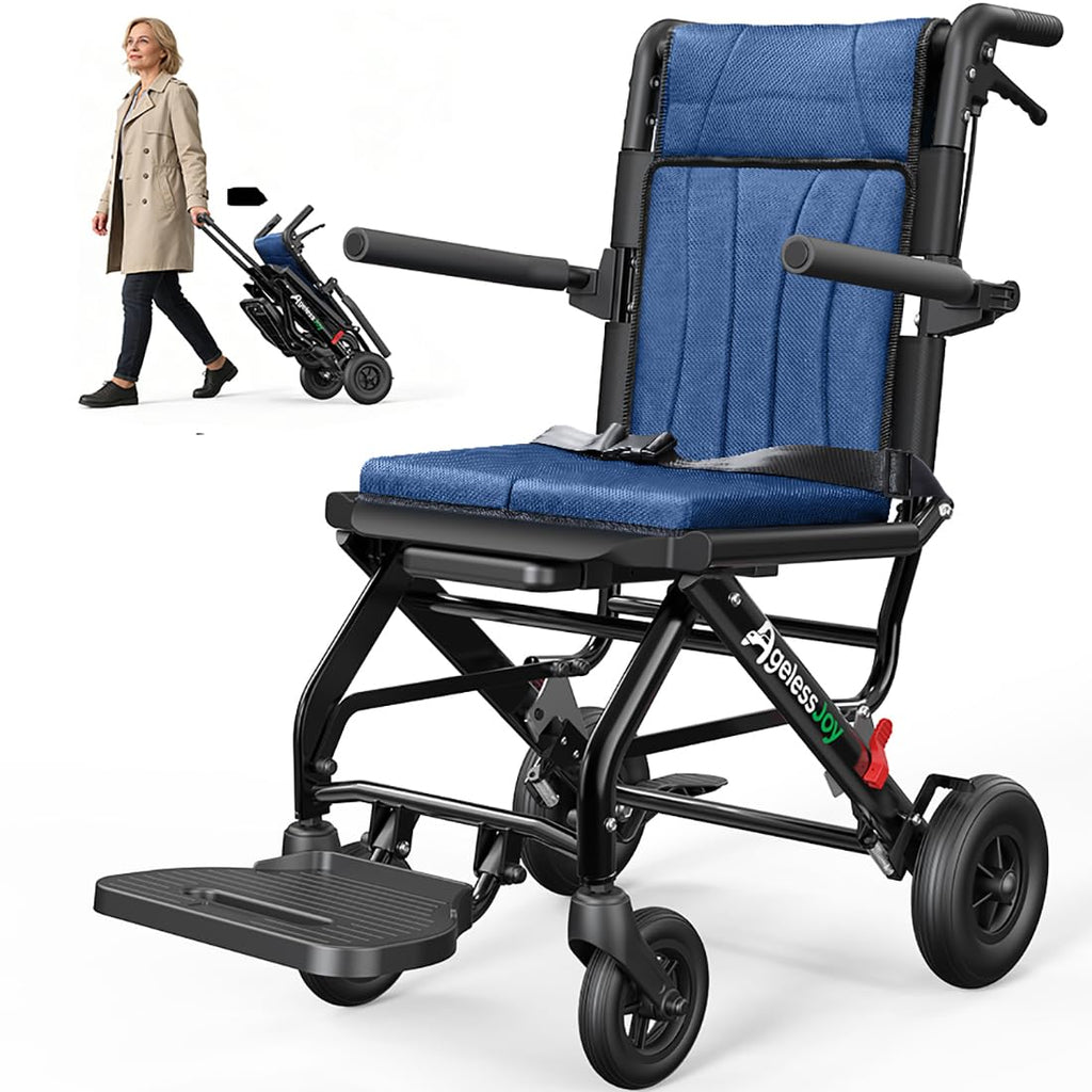 Blue Transport Wheelchair C690