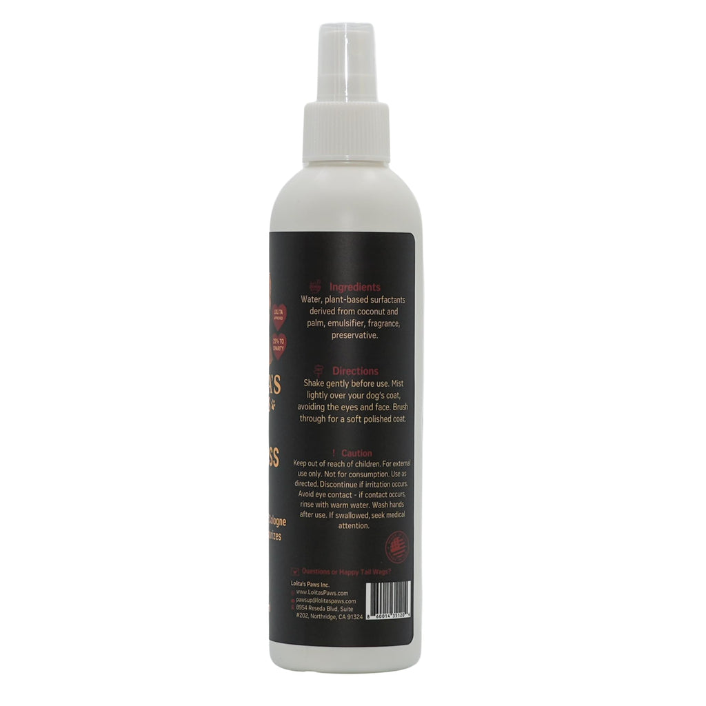 Masculine Dog Cologne Deodorizing Pet Spray 8 oz H4610