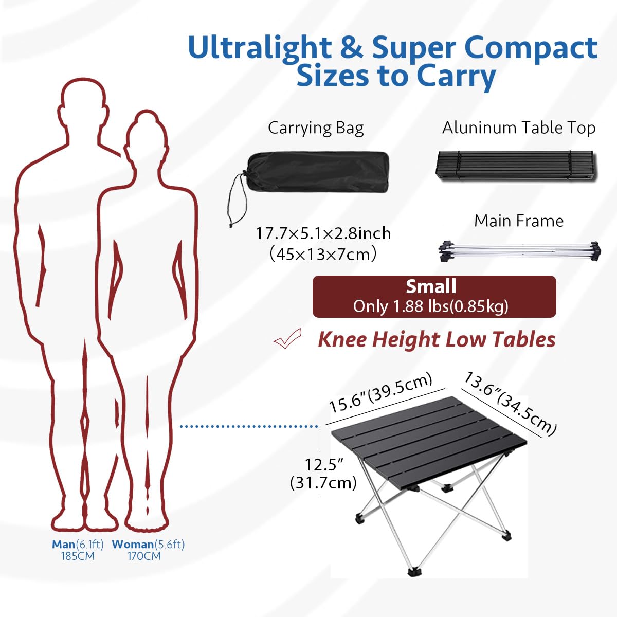 Portable Aluminum Camping Table S789447