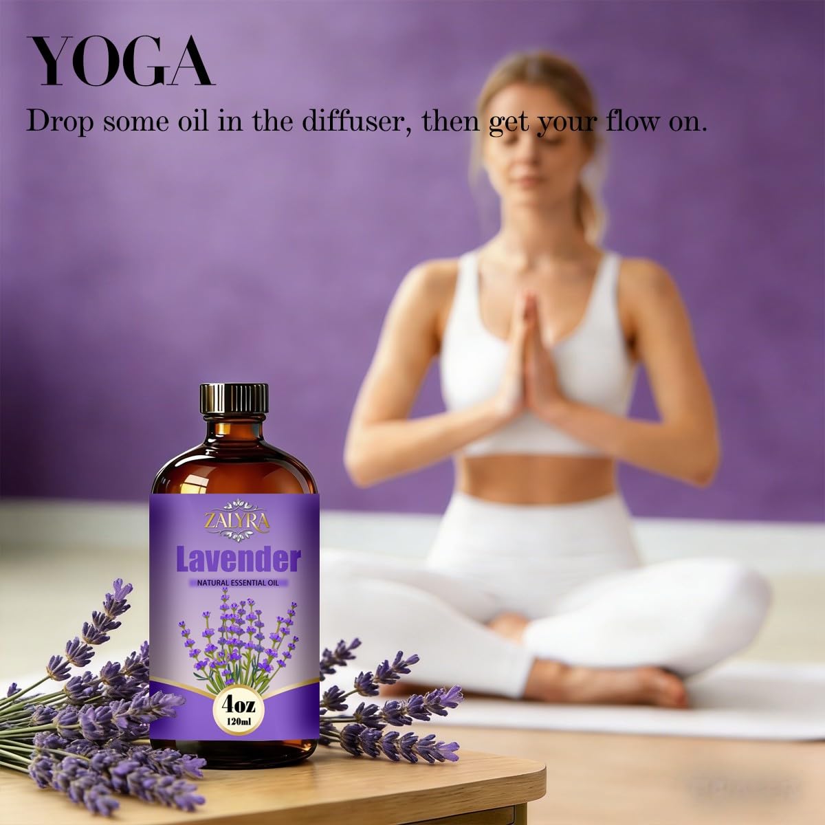 Lavender&Rose Essential Oil 4 Fl Oz+0.33 Fl Oz N692