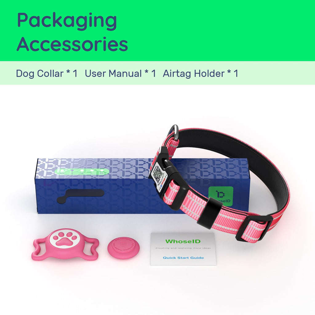 Pink IP68 Waterproof Dog Collar A519