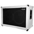 2x12 Empty Guitar Speaker Cabinet White Tolex Black Grill Z9555