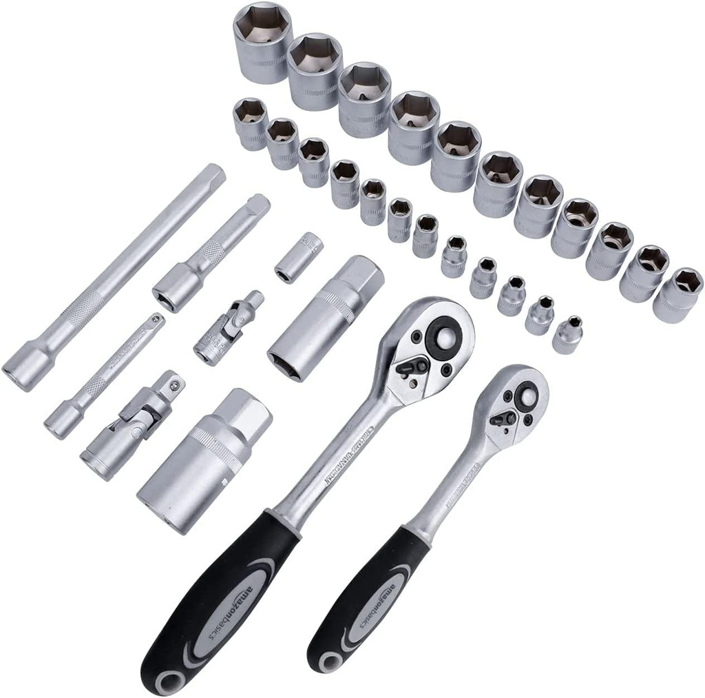 65-Piece Household Hand Tool Kit Set with Storage Case R304493