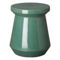 Teal Round Ceramic Garden Stool X7500