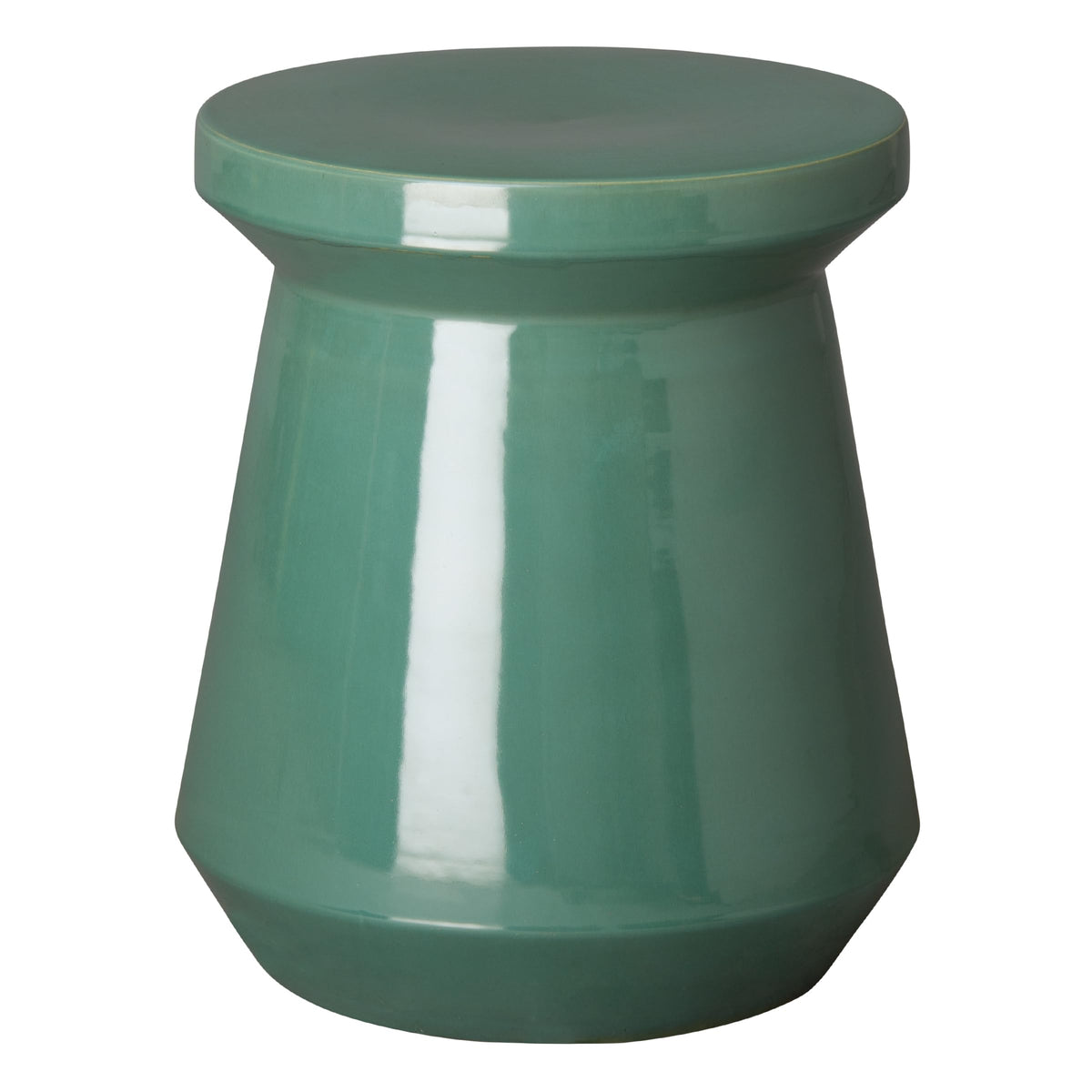 Teal Round Ceramic Garden Stool X7500