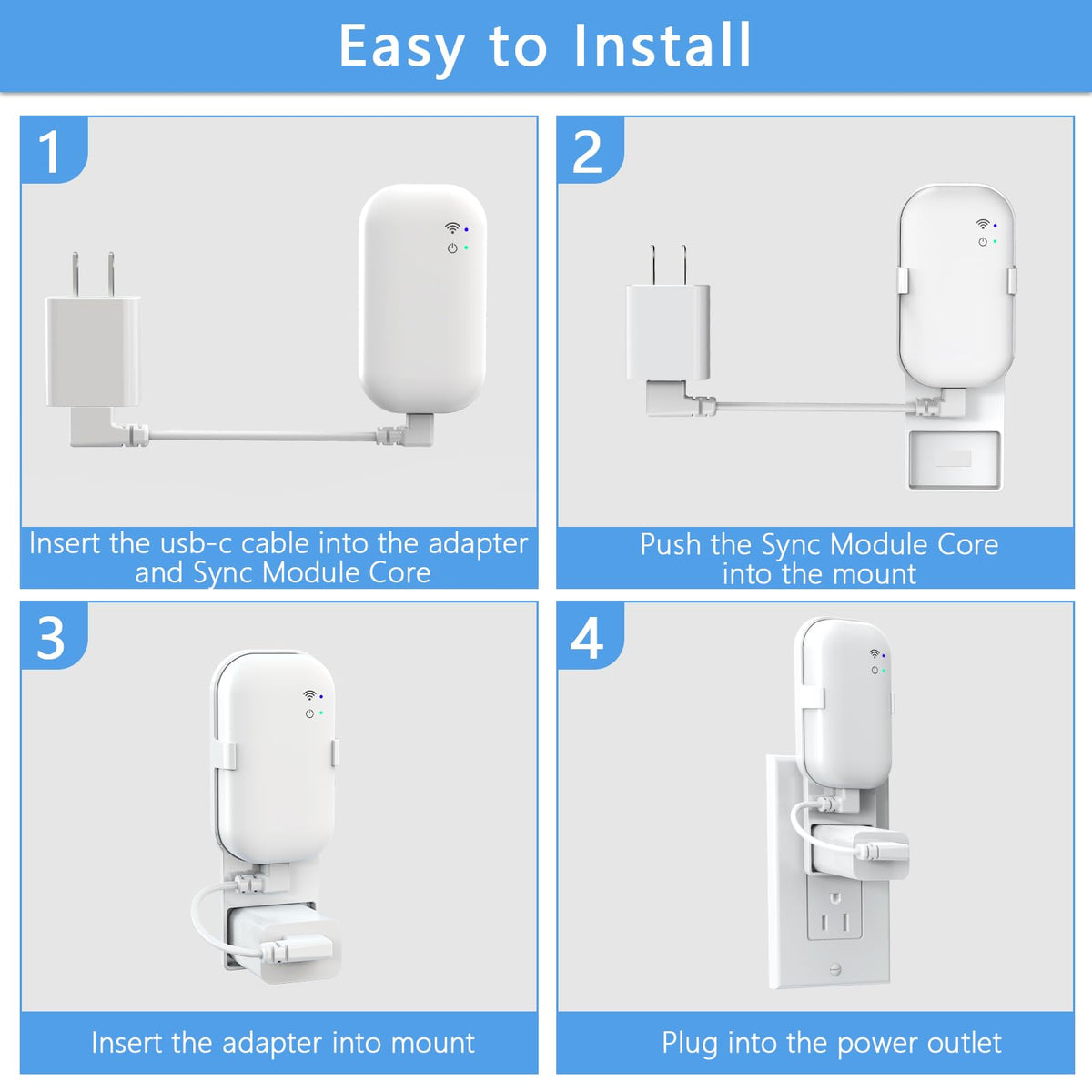 Wall Mount for Blink Sync Module with Cable Y931