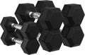 Rubber Encased Hex Dumbbells D621