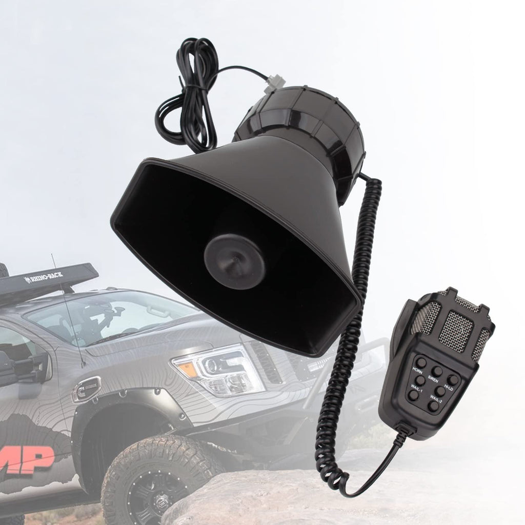 7 Tone Car Siren PA System Megaphone Speaker U349