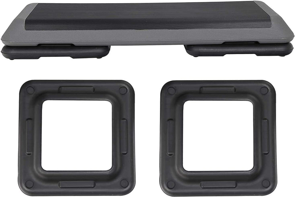 43" Adjustable Exercise Aerobic Step Platform with 4 Removable Risers Y465161