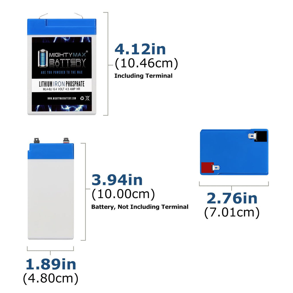6V 4.5AH Lithium Replacement Battery Q957