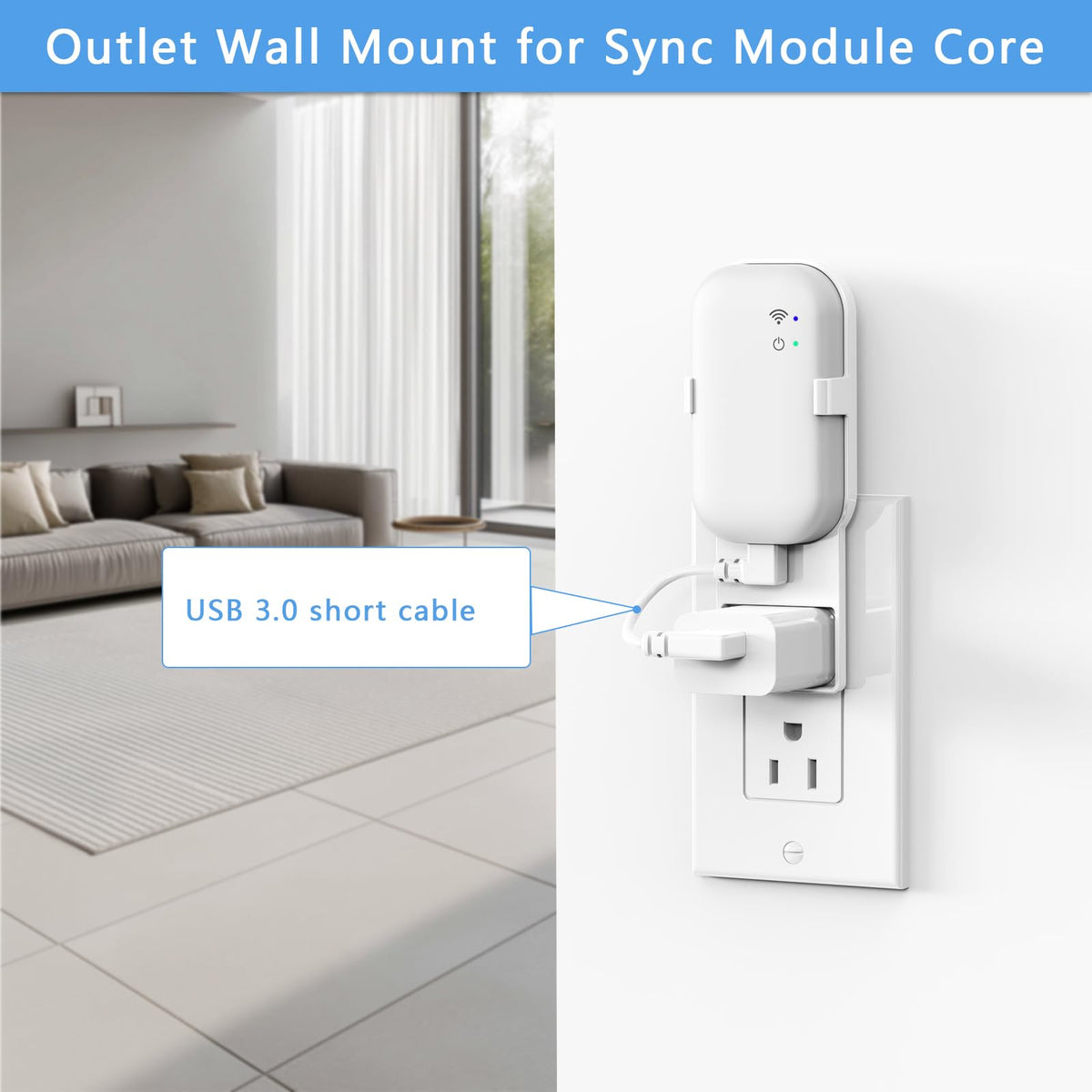 Wall Mount for Blink Sync Module with Cable Y931
