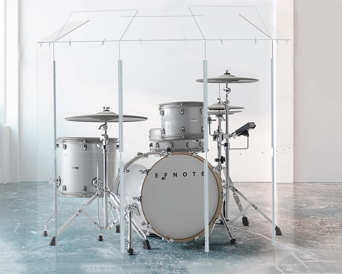 Portable Drum Shield 5-Panels 2ft x 5ft N1843