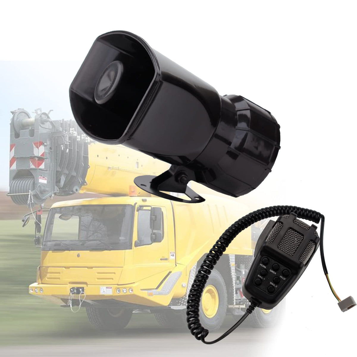 7 Tone Car Siren PA System Megaphone Speaker U349