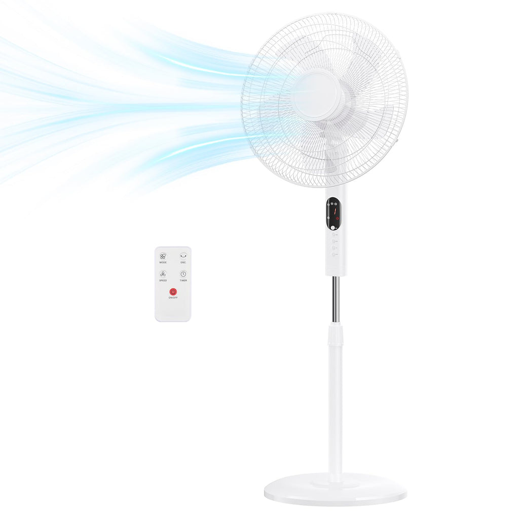 17" Oscillating Pedestal Fan with Remote E82177