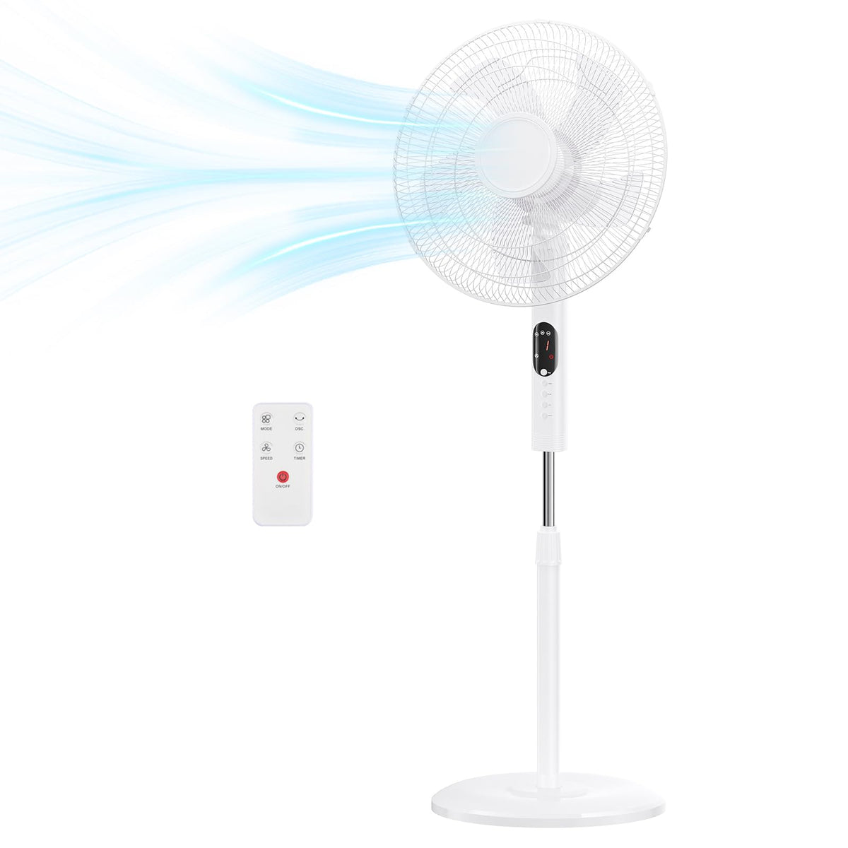17" Oscillating Pedestal Fan with Remote E82177