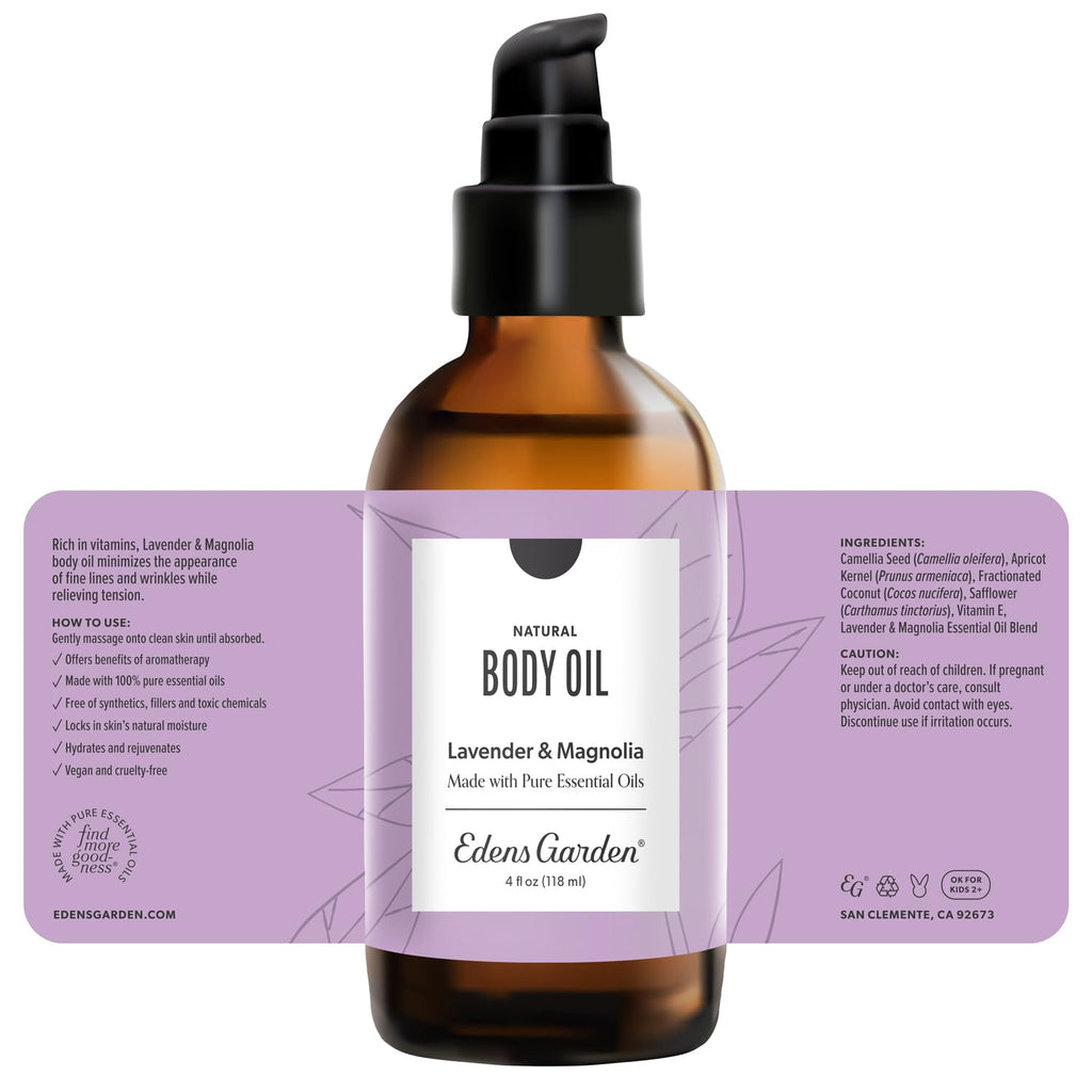 Lavender Magnolia Bath & Body Oil 4 fl oz Q35052