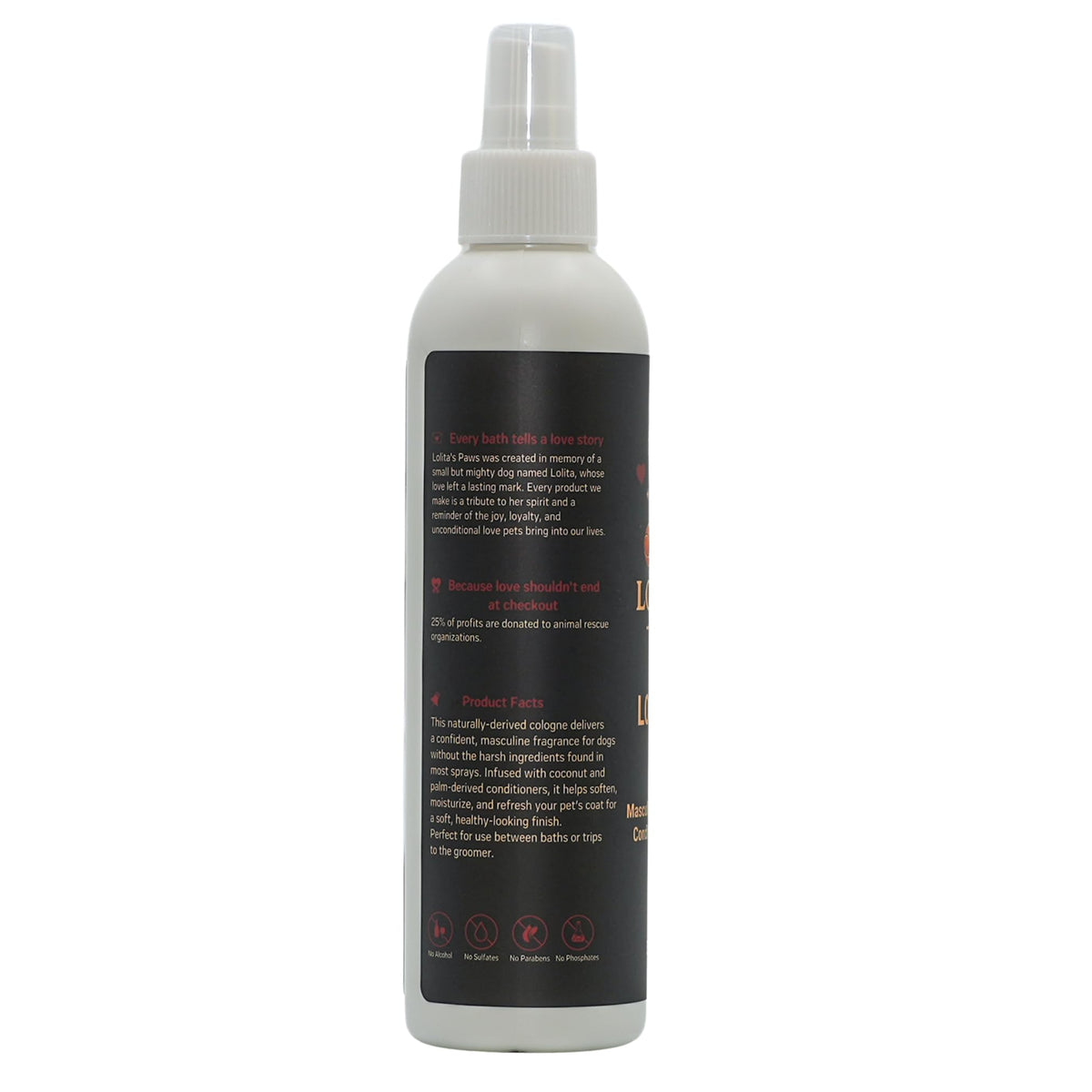 Masculine Dog Cologne Deodorizing Pet Spray 8 oz H4610