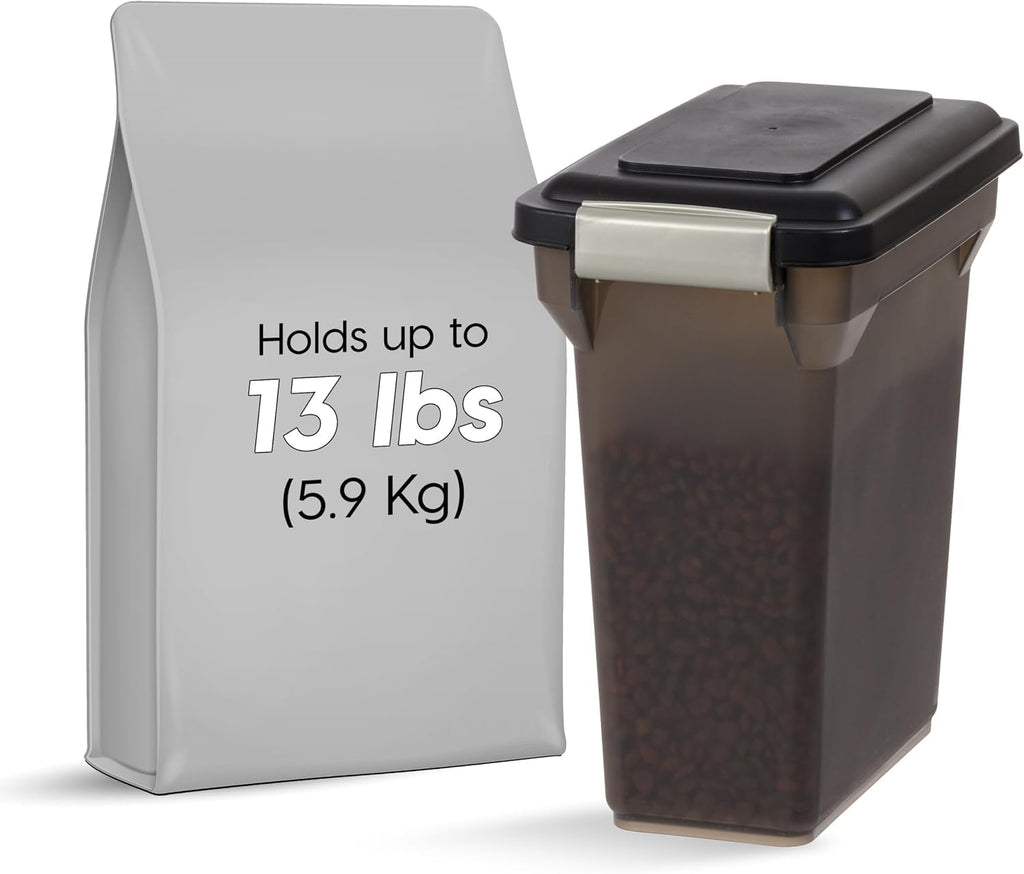 Dog Food Storage Container Up to 13 lbs Smoke A46574