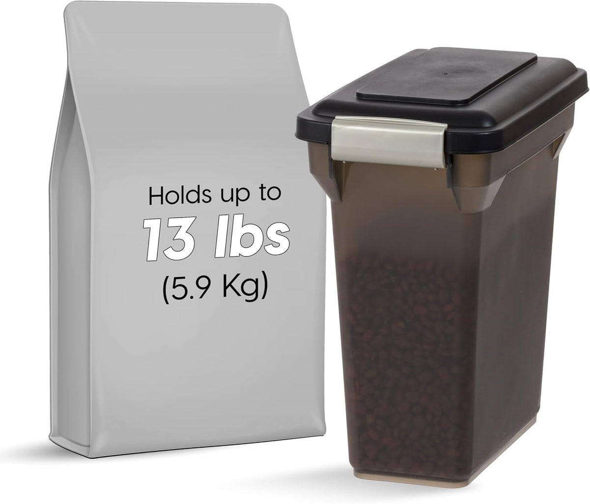 Dog Food Storage Container Up to 13 lbs Smoke A46574