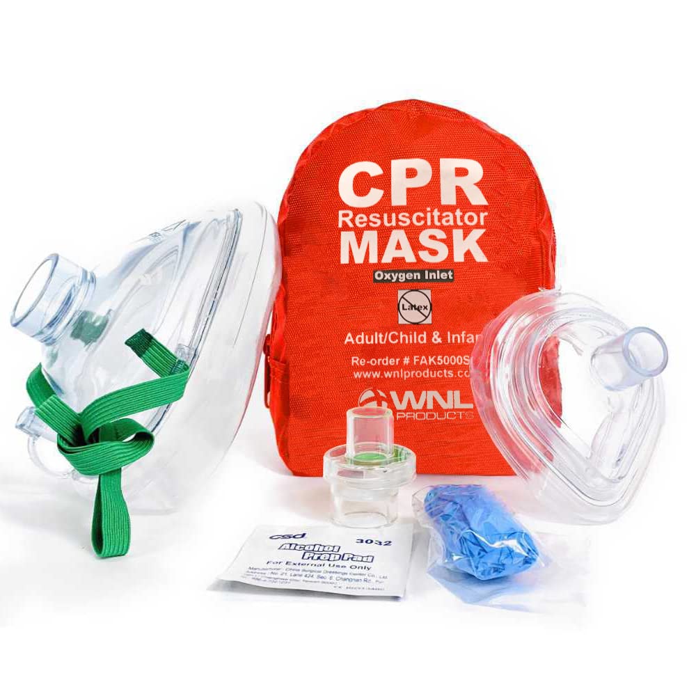 CPR Compression Rate Wrist Monitor & Soft CPR Mask H216462