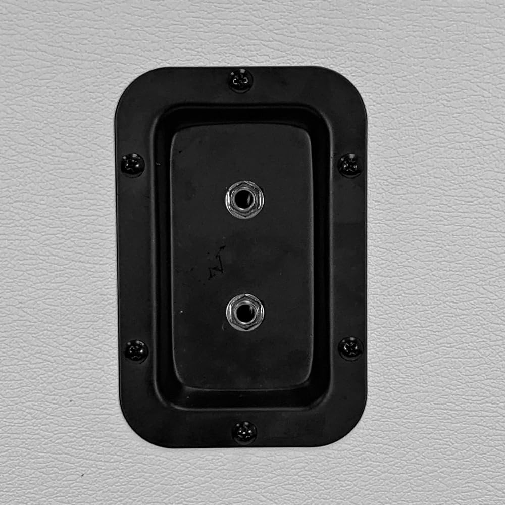2x12 Empty Guitar Speaker Cabinet White Tolex Black Grill Z9555