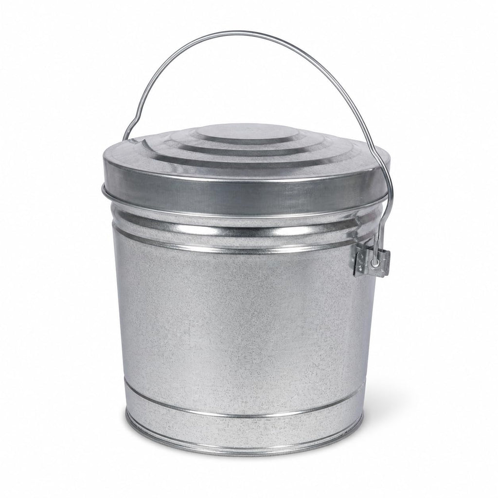 6 Gal Galvanized Steel Can with Locking Lid F272