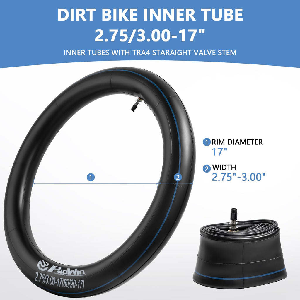 2-Pcs 2.75/3.00-17 TR4 Inner Tubes S5811