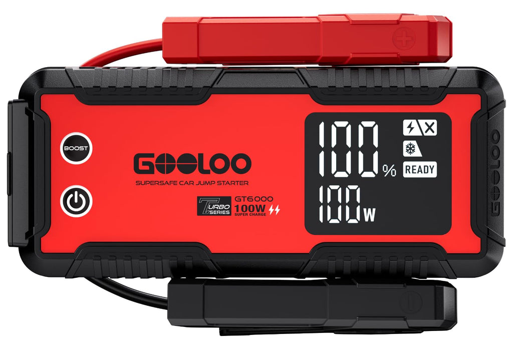 6000A 12V Jump Starter with 100W Fast Charge Q2102