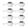 8 Pack Cool White Solar Powered Gutter Mounted Lights M7764