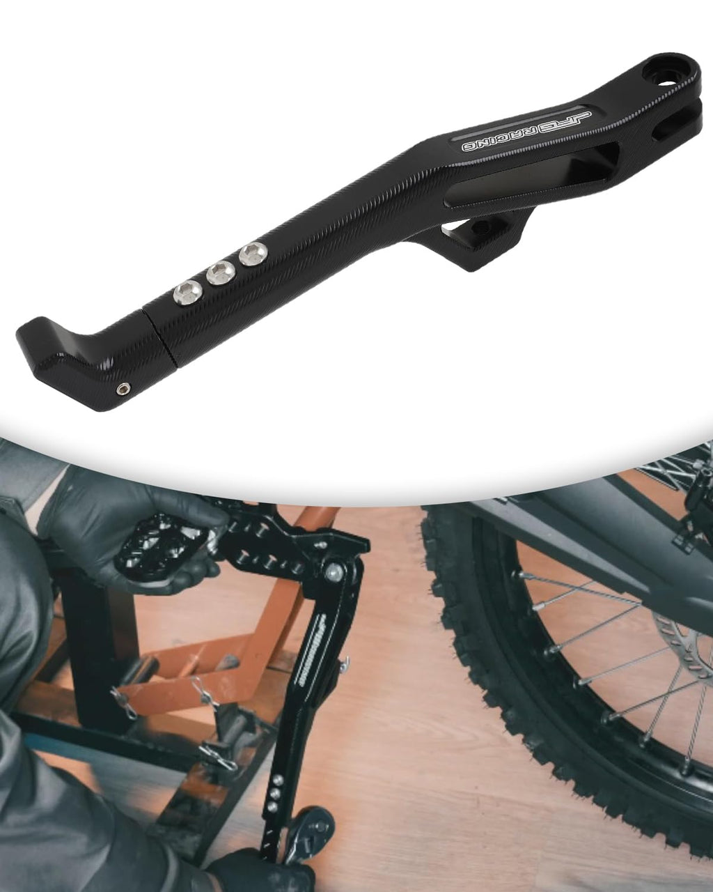 Adjustable Black Electric Dirt Bike Kickstand L708