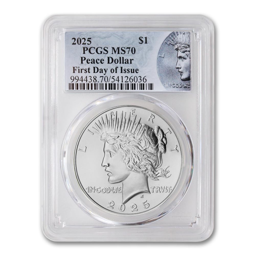 Silver Peace Dollar Coin MS-70 P5953