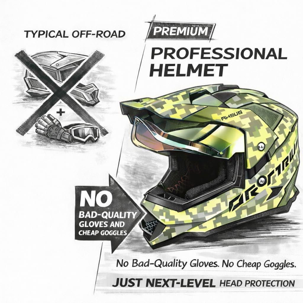 Kids DOT Approved Full Face Motorcycle Helmet R681679