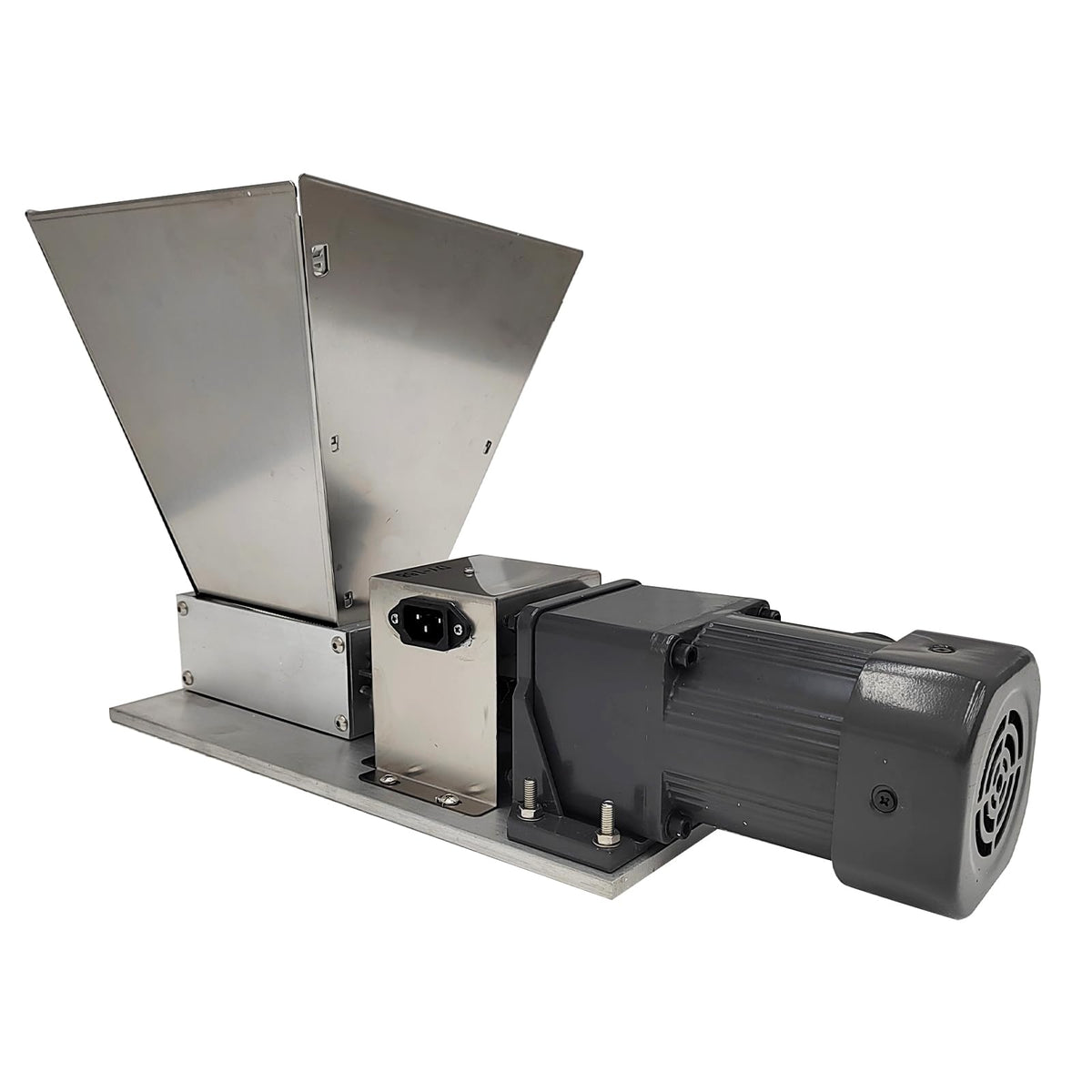 110V 60W 75RPM Stainless Steel Grain Mill with 4 Hopper and 2 Rollers F36690