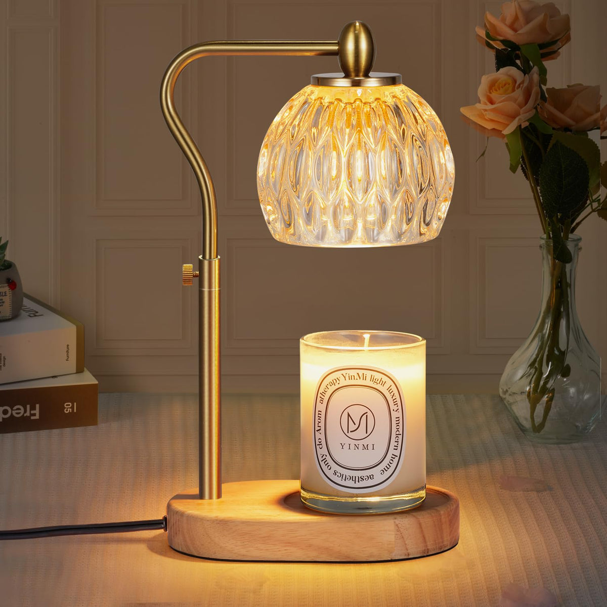 Candle Warmer Lamp with Timer & Dimmer Height Adjustable K257614