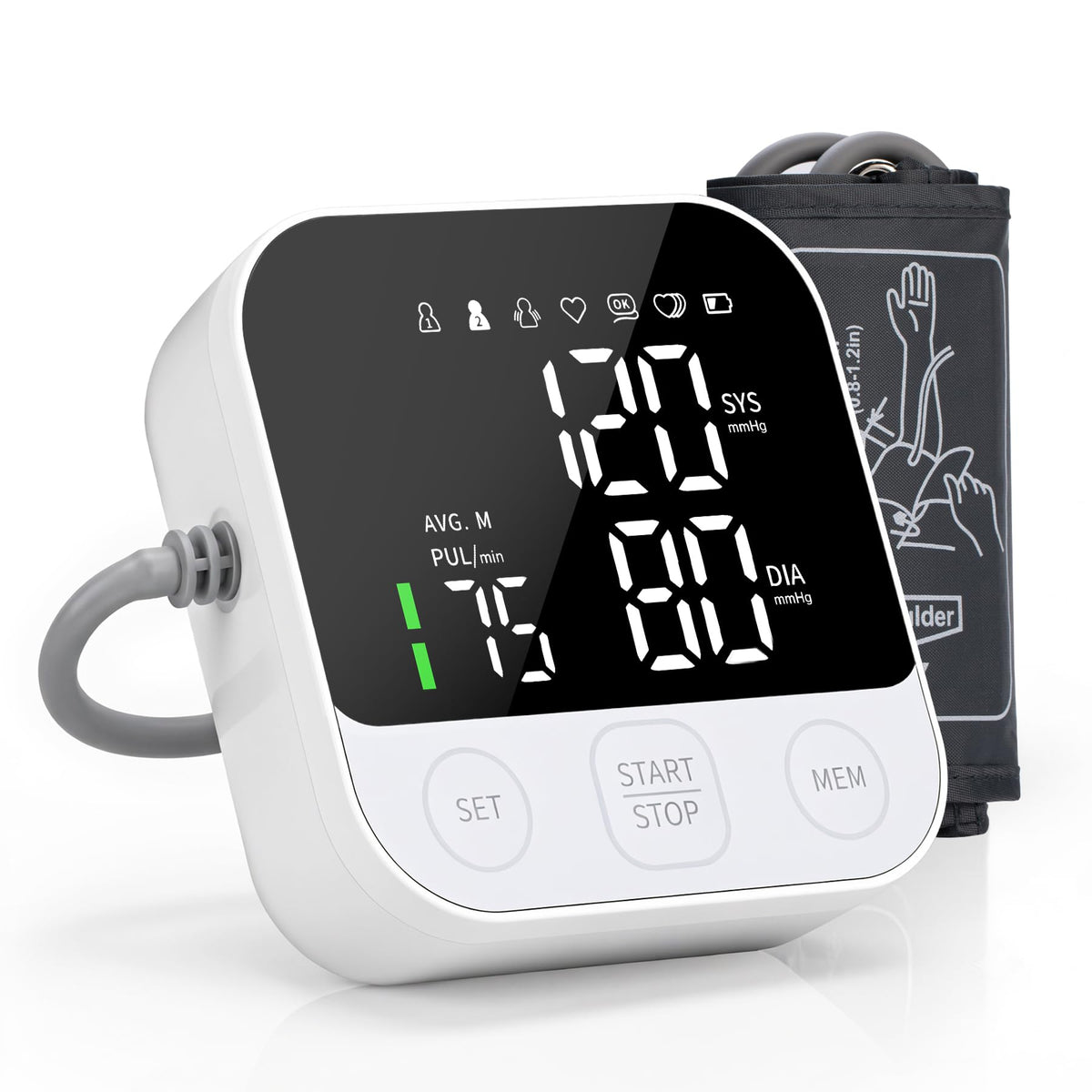 Blood Pressure Monitor Upper Arm Cuff with Storage Bag A26573
